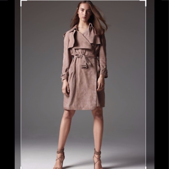 Burberry Sanbridge Suede Wrap Trench coat - Picture 2 of 10